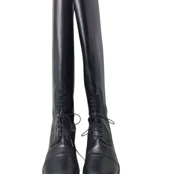 Ariat Heritage Equestrian 5501 Women's Riding Boots Size 9 Black Leather Back Zi - Picture 2 of 9